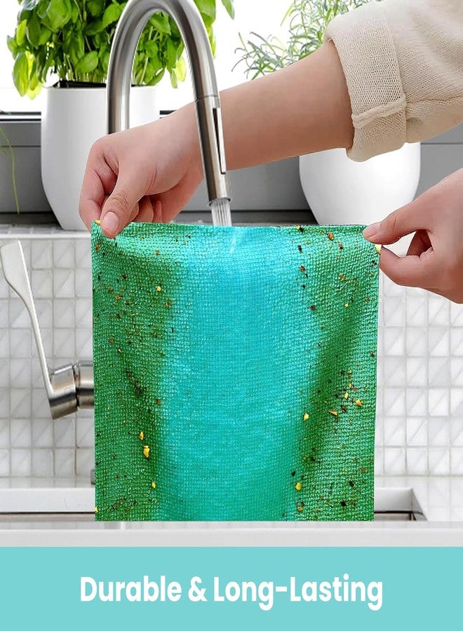 HOMEZE Reusable Magic Cleaning Cloth, Washable Multi-Use Cleaning Wipes for Kitchen, Household,Car & Office,Microfiber Kitchen Paper Towel,Fast-Drying Wipes for Streak-Free Shine Pack of 20 (Set of 1) - Image 3